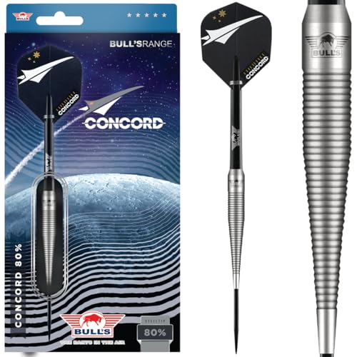 BULL'S Concord 80% Tungsten Dartpfeile für jeden Spieler - professionelle Dartpfeilen - 25 Gramm BULL'S Concord 80% Tungsten Dartpfeile für jeden Spieler - professionelle Dartpfeilen - 25 Gramm von BULL'S