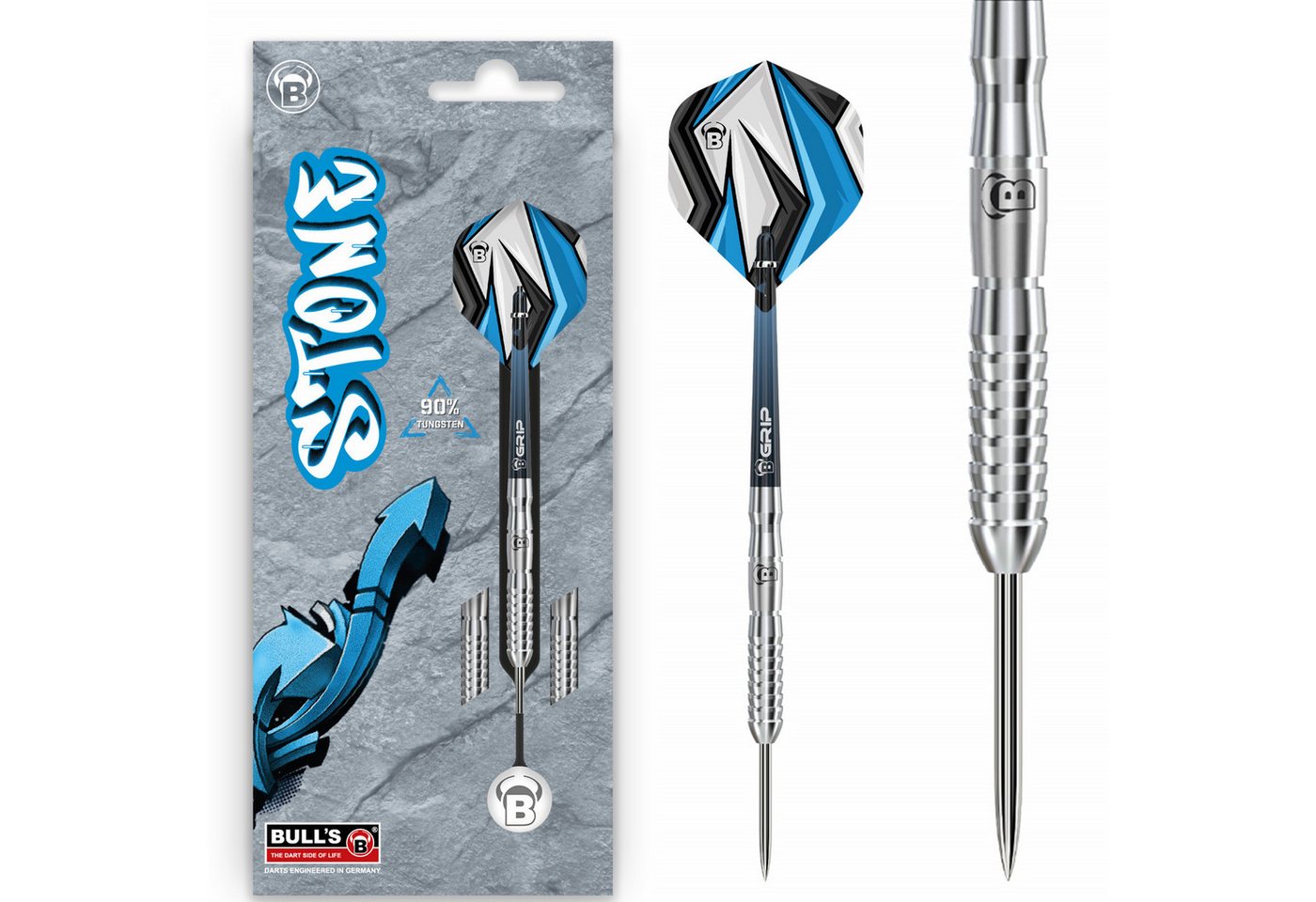 BULL'S Dartpfeil Steeldarts Stone S2, 90% Tungsten, 21g, silber BULL'S Dartpfeil Steeldarts Stone S2, 90% Tungsten, 21g, silber von BULL'S