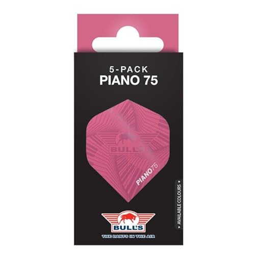 BULL'S Piano 75 Flights No.2 | Rosa Dartflights | 75 Mikron Stärke | No.2 Form für Präzision| Langlebig & Flexibel BULL'S Piano 75 Flights No.2 | Rosa Dartflights | 75 Mikron Stärke | No.2 Form für Präzision| Langlebig & Flexibel von BULL'S