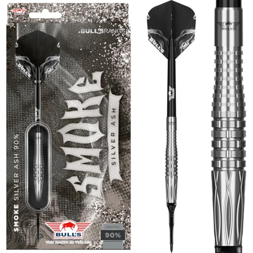 BULL'S Smoke 90% Tungsten Softtip Dart - 20g | Gerades Barrel im Silver Ash Design BULL'S Smoke 90% Tungsten Softtip Dart - 20g | Gerades Barrel im Silver Ash Design von BULL'S