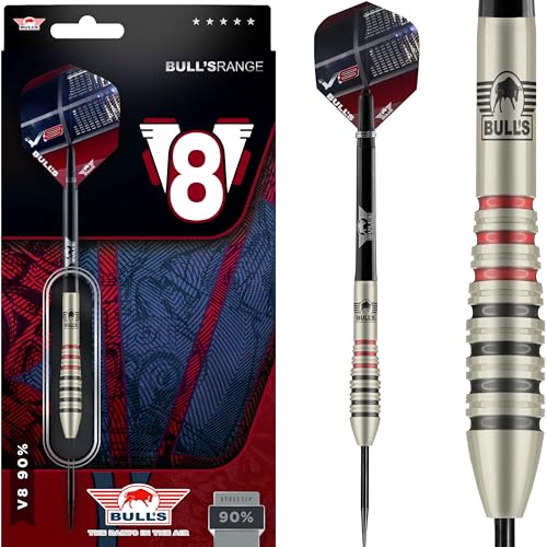 Bull's V8 Flight A 90% Steel Tip Darts 23g von BULL'S