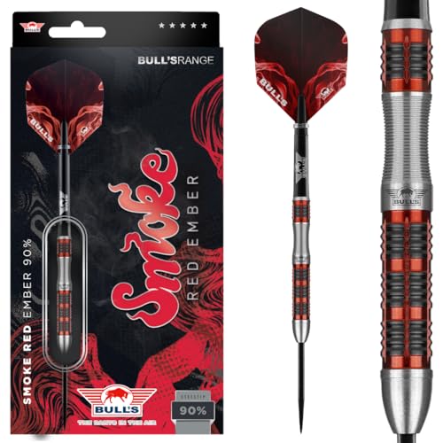 Bulls dartpfeile smoke red b 90% tungsten stahlspitze 24g von BULL'S