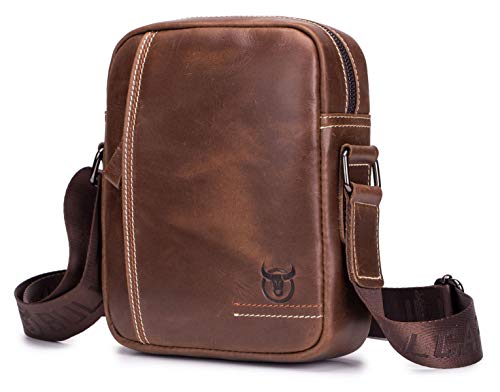 BULLCAPTAIN Herren Leder Tasche Handgelenktasche Schultertaschen Messenger Umhängetasche Business Aktentaschen Handtaschen Rucksack Crossbody Sling Reisetasche BULLCAPTAIN Herren Leder Tasche Handgelenktasche Schultertaschen Messenger Umhängetasche Business Aktentaschen Handtaschen Rucksack Crossbody Sling Reisetasche von BULLCAPTAIN