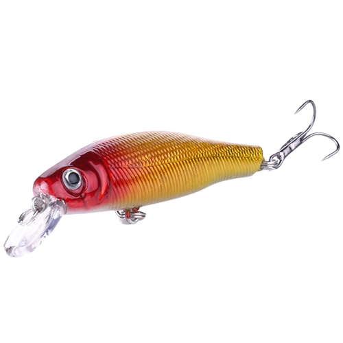 BUMMPI Minnow Angelköder Schwimmköder Künstliche Köder Jerkbait Wobbler Walleye Swimbait Für Süßwasser Salzwasser Angeln von BUMMPI