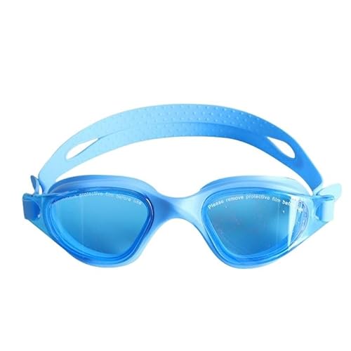 Schwimmbrille for Erwachsene, wasserdicht und beschlagfrei, Schwimmbrille for Herren und Damen, verstellbare Wasserbrille (Color : Blue with Case) von BUPEI