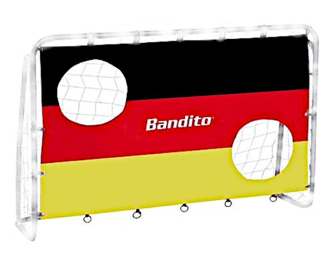 BURI Fußballtor Bandito Torwand Deutschland mit 2 Schusslöchern 198x130cm Torwand von BURI