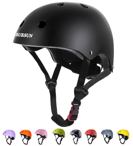 BURSUN Kinder Fahrradhelm Kinderhelm Skaterhelm für Alter 2-16 Jahre Jungen Mädchen, Kinderhelm für Fahrrad Roller Skateboard Scooter Roller Skating von BURSUN