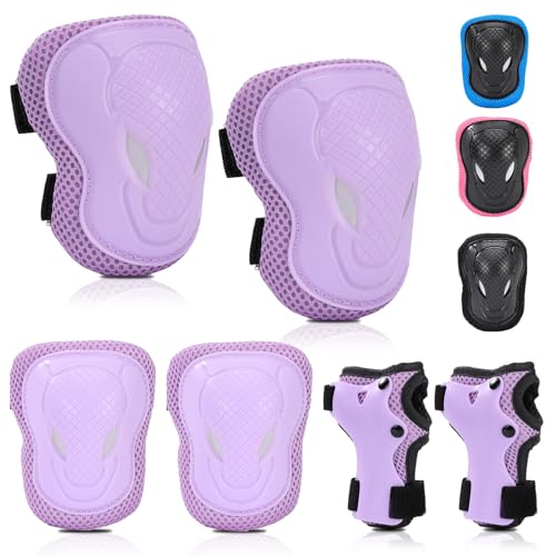 BURSUN Knieschoner Kinder, Verstellbare Knieschützer Ellenbogenschoner Handgelenkschoner, Schoner Schützer Inliner Kinder, Protektorenset für Inliner Skaten Roller Skateboard Rollschuhe BURSUN Knieschoner Kinder, Verstellbare Knieschützer Ellenbogenschoner Handgelenkschoner, Schoner Schützer Inliner Kinder, Protektorenset für Inliner Skaten Roller Skateboard Rollschuhe von BURSUN