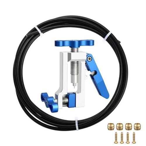 Fahrradwerkzeug Fahrrad Bremse Hydraulische Schlauch Öl Nadel Fahrer Einsatz Installieren Werkzeug Bike Kabel Zange Olive Stecker Werkzeuge Fahrrad Reparaturset(Set 1 Blue BH59) von BUUNHI