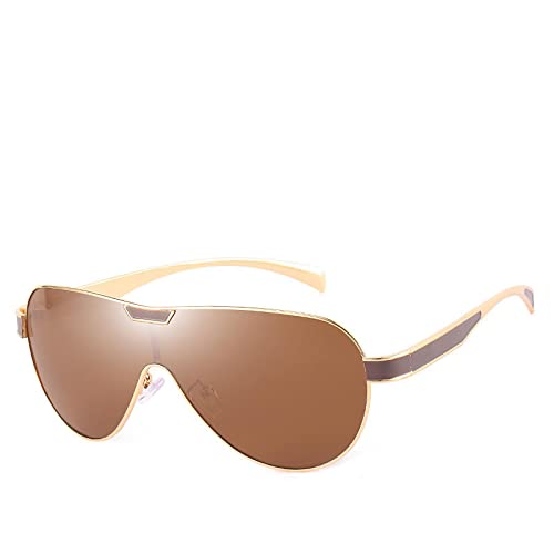 BUXIANGGAN Sonnenbrille Herren Klassische Männer Polarisierte Sonnenbrillen Polarisierte Fahren Sonnenbrillen Frauen Brillen Sonnenbrillen Uv400 Outdoor Gold von BUXIANGGAN