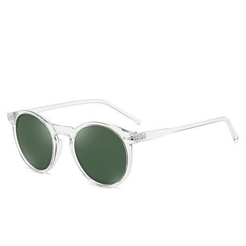 BUXIANGGAN Sonnenbrille Herren Mode Polarisierte Sonnenbrille Weiche Transparente Farbe Rahmen Klare Linse Sonnenbrille Klassische Vintage Sonnenschirme Für Männer Frauen Grün von BUXIANGGAN