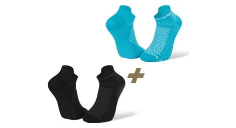 paar bv sport light 3d ultra short x2 socken schwarz blau von BV Sport