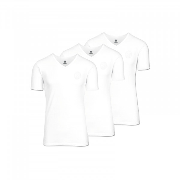 BVB-DORTMUND 3 PACK - Unterhemd/-shirt - white, Größe L für Herren, weiß von BVB