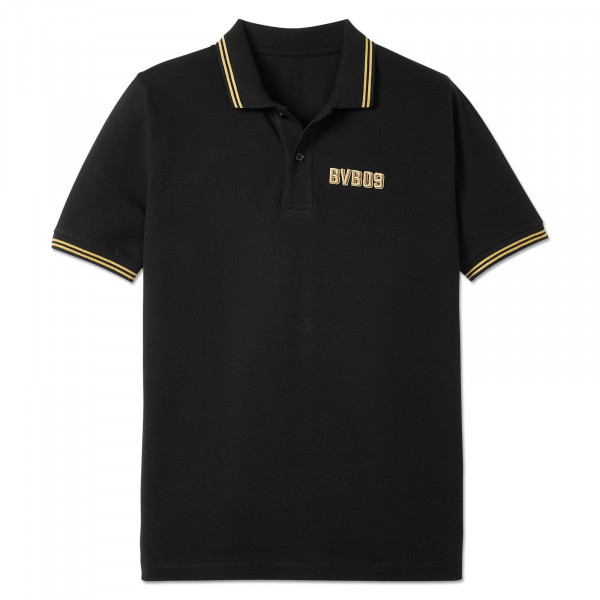 BVB Gold Poloshirt, Größe XL für Herren, schwarz von BVB