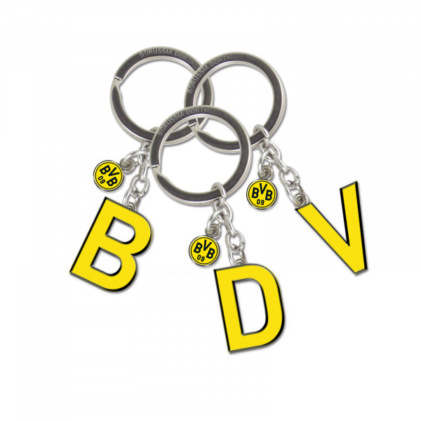 BVB-Schlüsselanhänger A bis Z, Größe Buchst. U, gelb von BVB