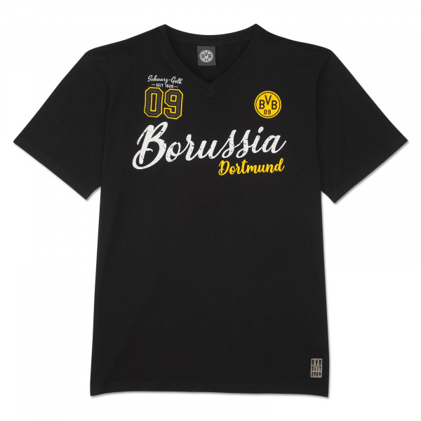 BVB T-Shirt Elements, Größe M für Herren, schwarz von BVB