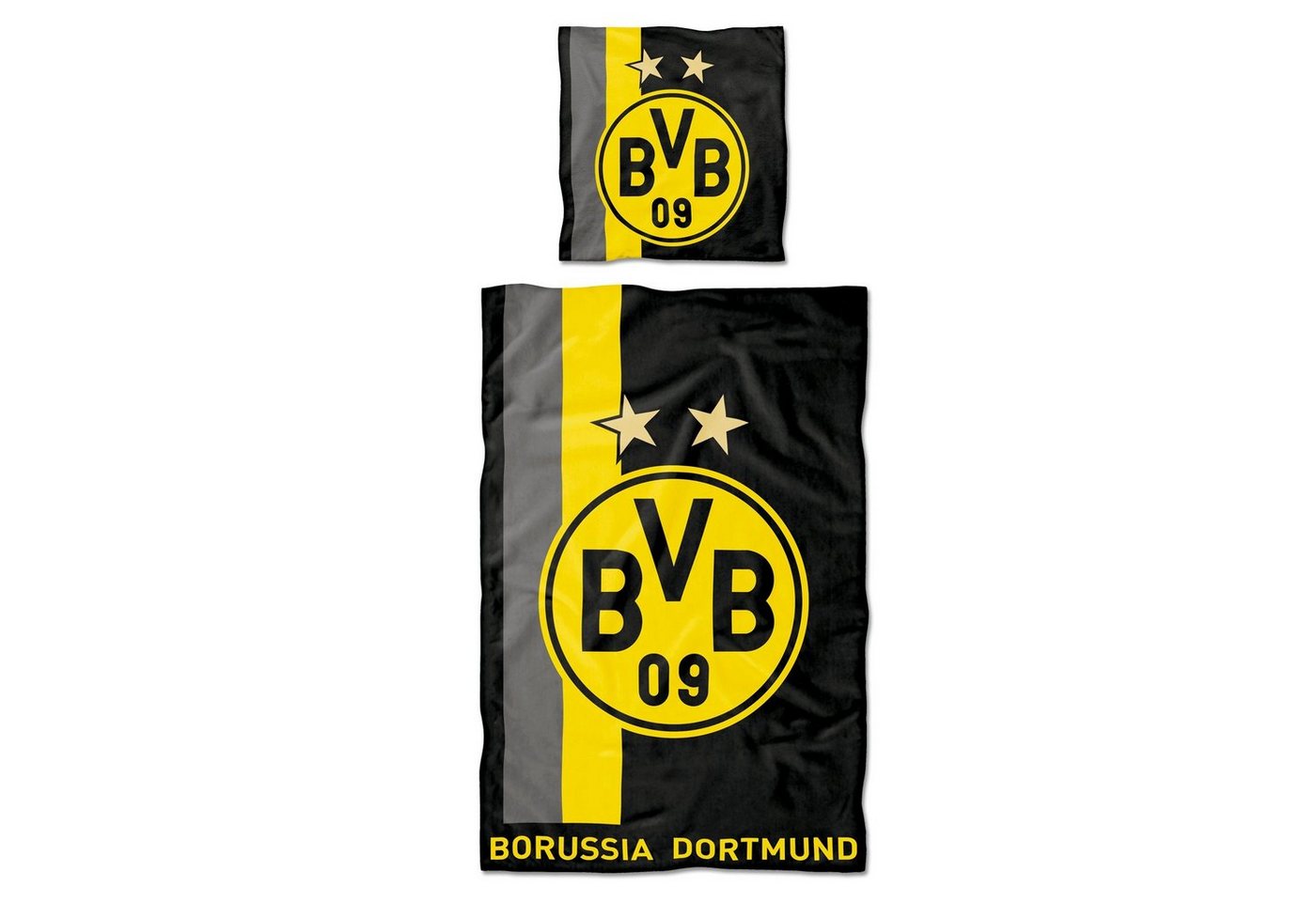 BVB Bettwäsche BVB-Bettwäsche mit Streifenmuster (135 x 200 cm), 100 % Baumwolle, 2 teilig von BVB