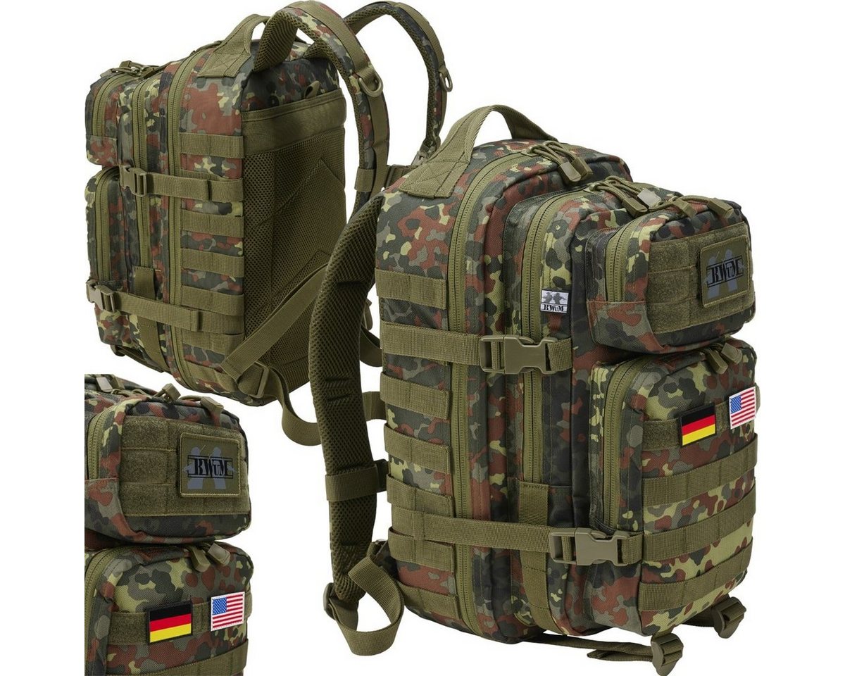 BWuM Trekkingrucksack BWuM US Assault Pack Cooper Rucksack + Patch & Flaggen BWuM Trekkingrucksack BWuM US Assault Pack Cooper Rucksack + Patch & Flaggen von BWuM