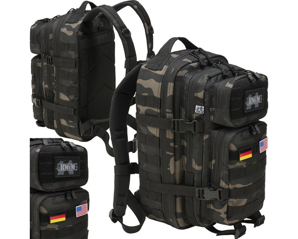 BWuM Trekkingrucksack BWuM US Assault Pack Cooper Rucksack + Patch & Flaggen BWuM Trekkingrucksack BWuM US Assault Pack Cooper Rucksack + Patch & Flaggen von BWuM