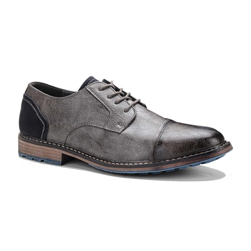 BXCZEDW Herren-Schnürschuhe mit Flügelspitze, Oxford-Stoff, orthopädischer Komfort, formelle Schuhe für Herren, Business, Freizeit, klassische Derby-Schuhe von BXCZEDW