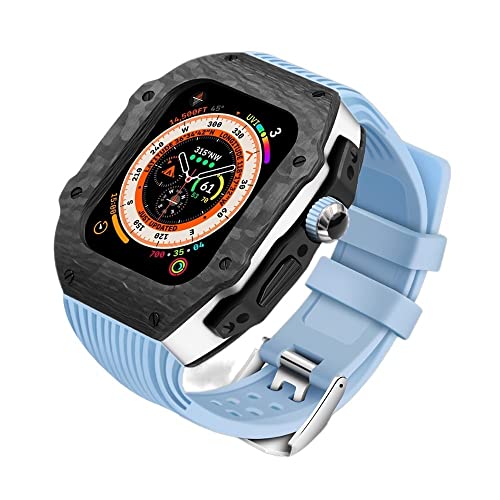 BXGGXBYSW Kohlefaser-Gehäuse für 8 Urtal modifizierte 49 mm S8 45 44 mm Schutzhülle Armband von BXGGXBYSW