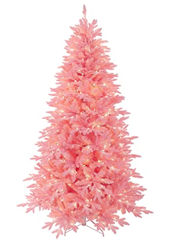 BXGGXBYSW Rosa Weihnachtsbaum (6 Fuß unbeleuchtet) (7 Fuß unbeleuchtet) (Rosa 6 Fuß unbeleuchtet) von BXGGXBYSW