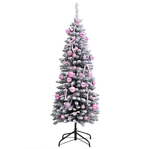 Künstlicher Bleistiftbaum-Weihnachtsbaum – Beflockter Zedern-Weihnachtsbaum aus PVC-Material, verschlüsselter Weihnachtsbaum, klassische realistische natürliche Zweige (Farbe: A, Größe: 120 cm) von BXGGXBYSW