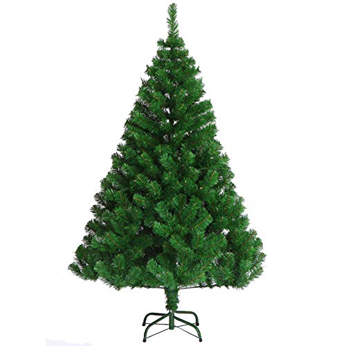 Künstlicher Weihnachtsbaum – Umweltschutz, verdickte PVC-Blätter, verschlüsselter Weihnachtsbaum, klassische realistische natürliche Zweige, Innen-, Schul-, Bürodekoration (Größe: 120 cm) Atmosphäre von BXGGXBYSW