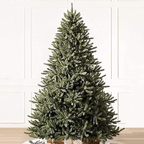 Künstlicher Weihnachtsbaum aus Fichte, unbeleuchtet, dichter, realistischer PVC-Weihnachtsbaum für Heim- und Bürodekoration im Freien, klassischer Premium-Baum mit Metallständer, grün, 300 cm/10 Fuß von BXGGXBYSW