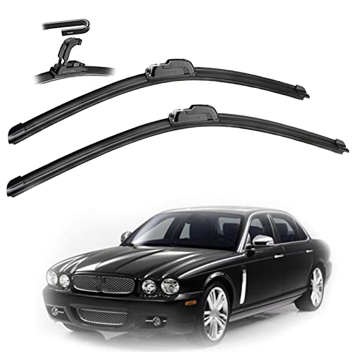 2 Stück/Satz Auto-Frontscheibenwischerblätter Zubehör 24"+19" Wischer, Für Jaguar XJ X350 2003 2004 2005 2006 2007 von BXINAHO