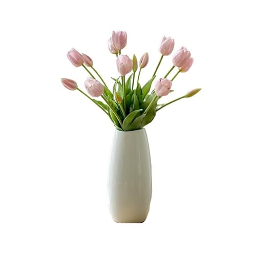 BXSUKEYOU Künstliche Blumen, Tulpen, Blumenstrauß, Heim, Wohnzimmer, Tisch, künstliche Blumenarrangement, dekoratives Blumenarrangement, künstliche Blume (Farbe: Rosa) von BXSUKEYOU