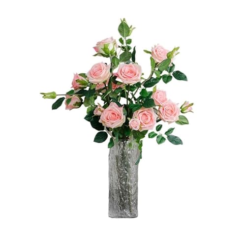 BXSUKEYOU Künstliche Blumen, hochwertiger Rosenstrauß aus Seide, künstliche Blumenarrangement, Tischdekoration, Hochzeitsfeier, Einrichtung, künstliche Blume (Farbe: A) von BXSUKEYOU