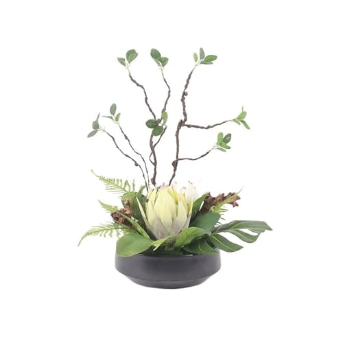 BXSUKEYOU Künstliche Blumen Simulation Pflanze Bonsai Ornamente Keramik Simulation Blume Kunst Home Restaurant Verhandlung Tisch Mittelstücke Gefälschte Blume von BXSUKEYOU