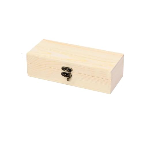 BXSUKEYOU Schmuckschatulle-Organizer, Retro-Aufbewahrungsbox aus Holz, Schlichtes Holz mit Deckel, multifunktionale Scharnierboxen, Geschenkverpackung, Schmuckschatulle, Heimaufbewahrung, Werkzeug, von BXSUKEYOU