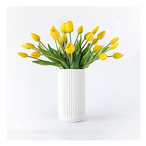 Künstliche Blumen, künstliche Blume, plastisches Gefühl, feuchtigkeitsspendende Tulpen-Simulation, Blumenstrauß, künstliche Blume, Badezimmer, Wohnzimmer, Einrichtung, Café, Party-Dekoration, von BXSUKEYOU