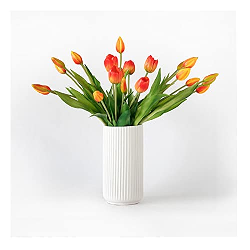 Künstliche Blumen, künstliche Blume, plastisches Gefühl, feuchtigkeitsspendende Tulpen-Simulation, Blumenstrauß, künstliche Blume, Badezimmer, Wohnzimmer, Einrichtung, Café, Party-Dekoration, von BXSUKEYOU