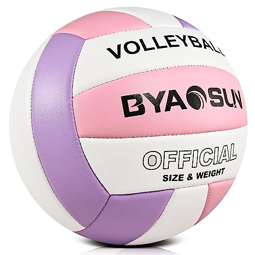 BYAOSUN Volleyball,Beachvolleyball,Weicher Volleyball Ball für Indoor Outdoor Beach,Größe 5 Volleybälle für Anfänger Teenager Erwachsene BYAOSUN Volleyball,Beachvolleyball,Weicher Volleyball Ball für Indoor Outdoor Beach,Größe 5 Volleybälle für Anfänger Teenager Erwachsene von BYAOSUN