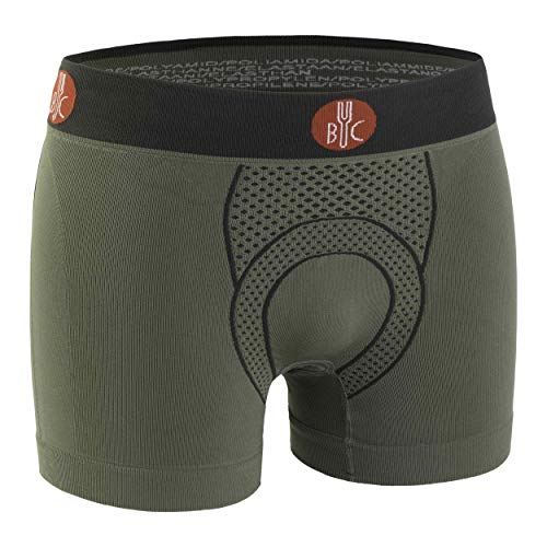 BYC FOR.BICY U100001-E122 URBAN Life UW with PAD Boxer Herren Sage Green/Anthracite Größe XXL von BYC FOR.BICY