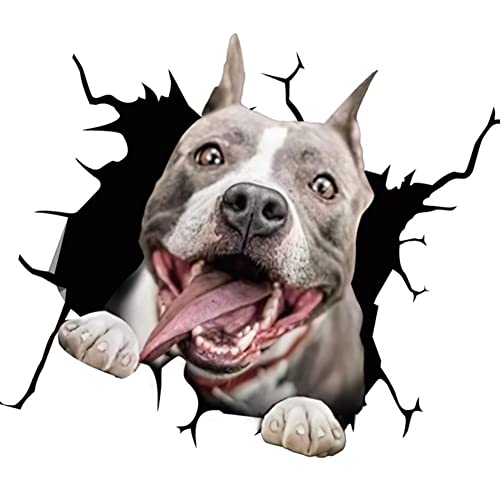 BYNYXI 4 Stück Hund Auto Aufkleber, 3D Labrador Aufkleber für Auto Personalisierte Aufkleber Lustige Französische Bulldogge Autoaufkleber Realistische Riss Hund Vinyl Autofenster Aufkleber-30cmx30cm BYNYXI 4 Stück Hund Auto Aufkleber, 3D Labrador Aufkleber für Auto Personalisierte Aufkleber Lustige Französische Bulldogge Autoaufkleber Realistische Riss Hund Vinyl Autofenster Aufkleber-30cmx30cm von BYNYXI