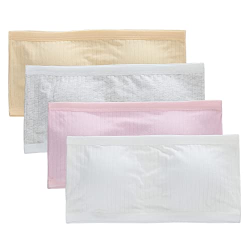 BYNYXI 4 Stücke Trägerlos Bralette Mädchen, Sport BH Full Cup Mädchen Bandeau Unterwäsche Atmungsaktiv Stretch BH Nahtlos Bralette mit Brust-Pad für Kinder Mädchen Teenager BH Oberteil Bandeau BYNYXI 4 Stücke Trägerlos Bralette Mädchen, Sport BH Full Cup Mädchen Bandeau Unterwäsche Atmungsaktiv Stretch BH Nahtlos Bralette mit Brust-Pad für Kinder Mädchen Teenager BH Oberteil Bandeau von BYNYXI
