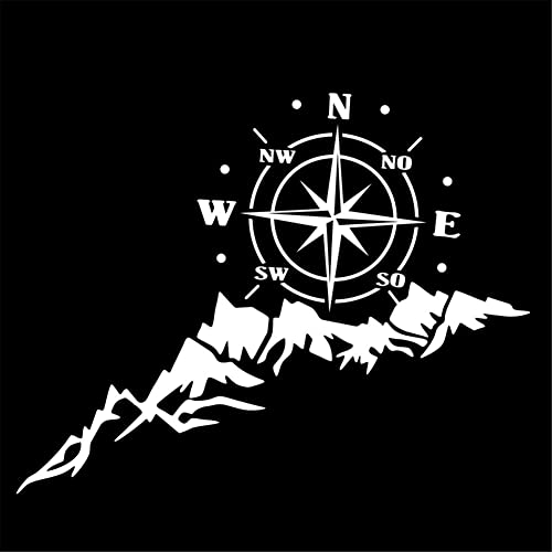 BYNYXI Kompassrose Aufkleber Wohnmobil, Berg Auto Aufkleber Kompass Grafik Aufkleber Karosserie Aufkleber Auto Motorhaube Sticker Windrose Navigation Aufkleber für SUV Off-Road Wohnwagen-65cmx35cm BYNYXI Kompassrose Aufkleber Wohnmobil, Berg Auto Aufkleber Kompass Grafik Aufkleber Karosserie Aufkleber Auto Motorhaube Sticker Windrose Navigation Aufkleber für SUV Off-Road Wohnwagen-65cmx35cm von BYNYXI