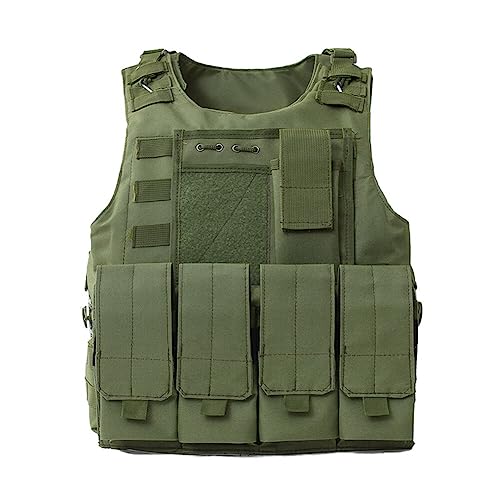 BYNYXI Taktische Schutzweste Herren, Militär Taktische Plattenträger Weste mit verstellbarem Schultergurt Feldspielweste Outdoor Trainingsweste mit Magazintasche Wasserdichtes Oxford für Jagd Sport BYNYXI Taktische Schutzweste Herren, Militär Taktische Plattenträger Weste mit verstellbarem Schultergurt Feldspielweste Outdoor Trainingsweste mit Magazintasche Wasserdichtes Oxford für Jagd Sport von BYNYXI