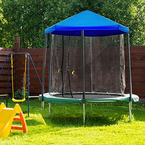 BYNYXI Trampolin Überdachung Abdeckung, 10 Zoll Regenabdeckung Überdachungsgewebe wetterfest Reißfest & UV-beständig Outdoor Trampolin Abdeckung Wetterschutzplane Trampolin Zubehör 6 Zoll-10 Zoll von BYNYXI