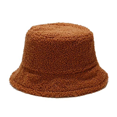 Damen Fischerhut Plüsch Winter Eimerhut Flauschige Bucket Hat Warm Fluffy Wintermütze Fell Fischerhut Einfarbig Schlapphut Faltbarer Eimerhut für Frauen Mädchen Wandern Outdoor Camping Reisen Damen Fischerhut Plüsch Winter Eimerhut Flauschige Bucket Hat Warm Fluffy Wintermütze Fell Fischerhut Einfarbig Schlapphut Faltbarer Eimerhut für Frauen Mädchen Wandern Outdoor Camping Reisen von BYNYXI