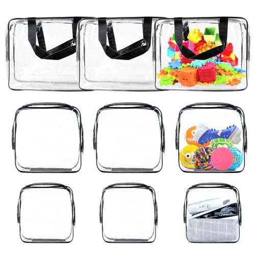 Spielzeug Aufbewahrungstasche, 9 Stück Spielzeug Speicher Tasche, Flugzeug PVC Kosmetiktasche Wasserdicht, wasserdichte Kosmetiktasche, Make-up Tasche für Frauen, Männer, Kinder, Familie, Schwarz Spielzeug Aufbewahrungstasche, 9 Stück Spielzeug Speicher Tasche, Flugzeug PVC Kosmetiktasche Wasserdicht, wasserdichte Kosmetiktasche, Make-up Tasche für Frauen, Männer, Kinder, Familie, Schwarz von BYZESTY