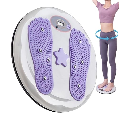 Twist Board for Übungen, Bauchtrainingsgerät mit Theke, magnetisches Massage-Übungsbrett for Taillenübungen, Abnehmen und Kräftigen, langlebiges Taillen-Twistboard/754 (Farbe: Lila). (Color : Purple von BZVCRTYKL