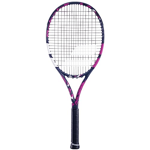 Babolat - Tennisschläger für Erwachsene Boost Aero Pink - Leichter Schläger für Damen - Besaitet und Rahmen aus Graphit für Leichtigkeit und Power beim Spielen - Größe 0 - Farbe: Grau/Pink von Babolat