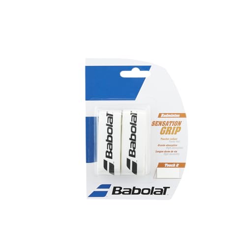 Babolat, Griff für Schläger Modell Grip Sensation, Farbe Weiß, Klebriges und Sehr Absorbierendes Material, Ideal für Wettkämpfer, die auf der Suche nach einem hochwertigen Badminton-Griff sind Babolat, Griff für Schläger Modell Grip Sensation, Farbe Weiß, Klebriges und Sehr Absorbierendes Material, Ideal für Wettkämpfer, die auf der Suche nach einem hochwertigen Badminton-Griff sind von Babolat