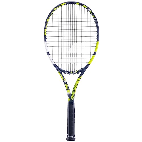 Babolat - Tennisschläger für Erwachsene Boost Aero - Leichter Schläger für Damen oder Herren - Besaitet und Rahmen aus Graphit für Leichtigkeit und Power beim Spielen - Größe 0 - Farbe: Grau/Gelb von Babolat