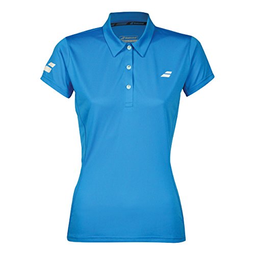 Babolat Damen, Core Club Polo Blau, Weiß, XS Oberbekleidung von Babolat